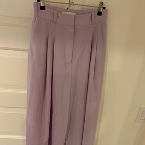 Zimmermann Pleated Wide Leg Wool Pant
